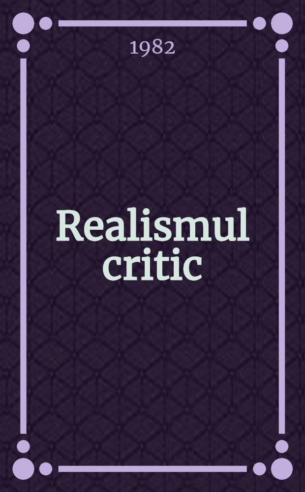 Realismul critic