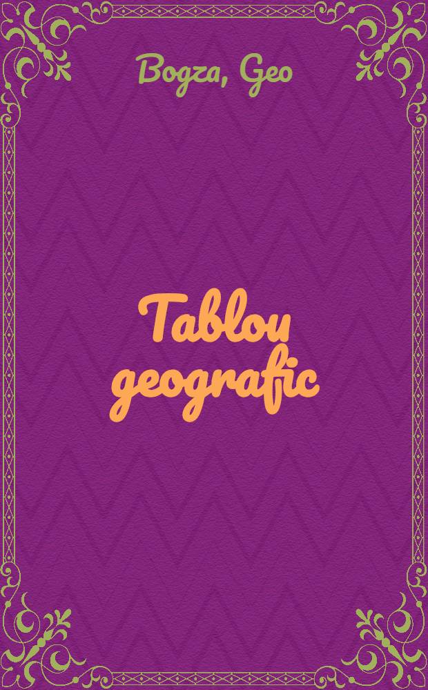 Tablou geografic