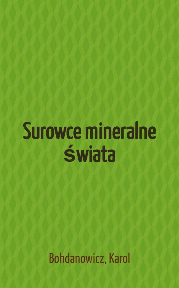 Surowce mineralne świata