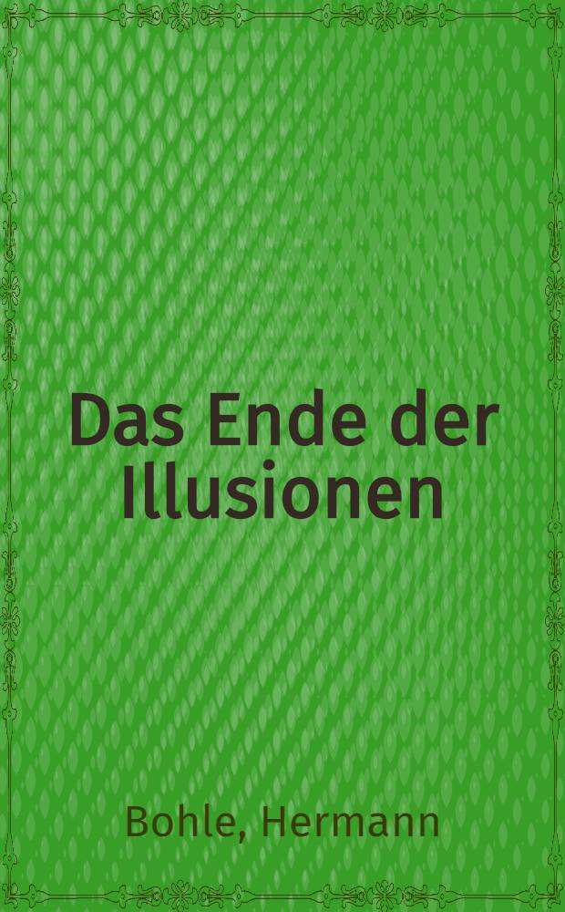 Das Ende der Illusionen : Statistische Dokumentation: Hans Bartsch