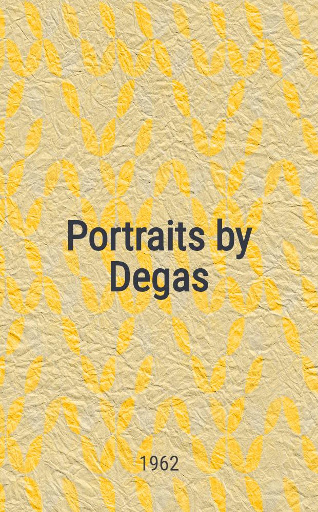 Portraits by Degas