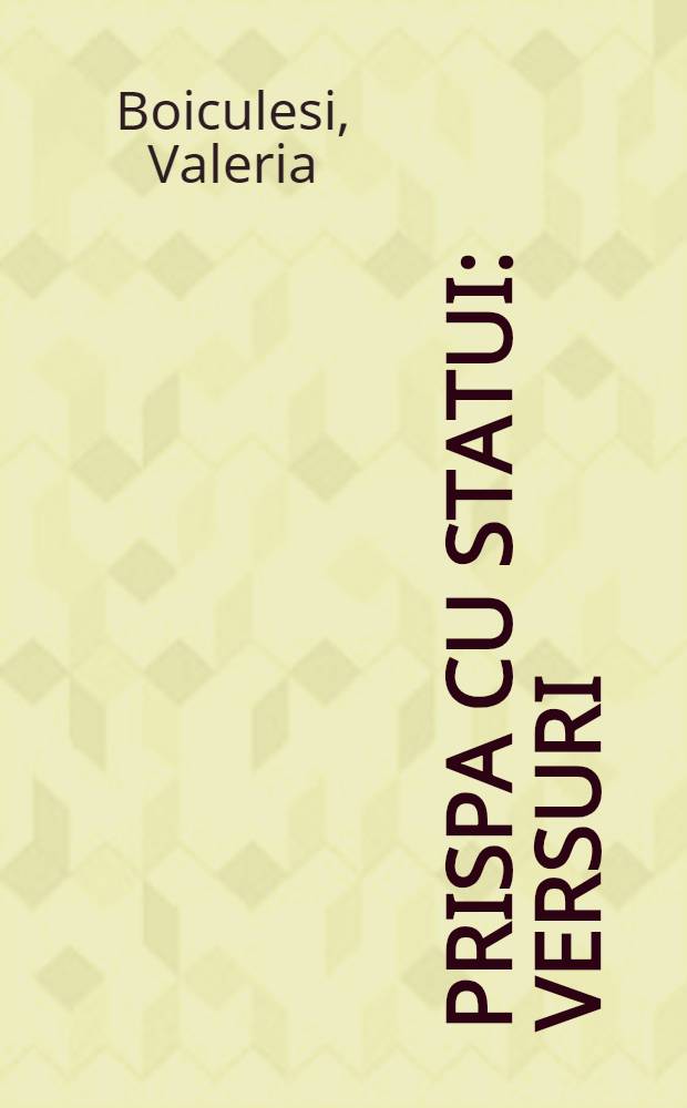 Prispa cu statui : Versuri