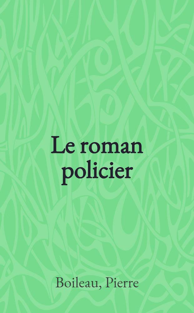 Le roman policier
