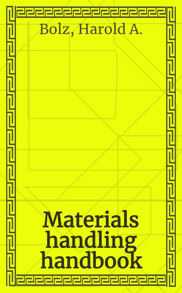 Materials handling handbook