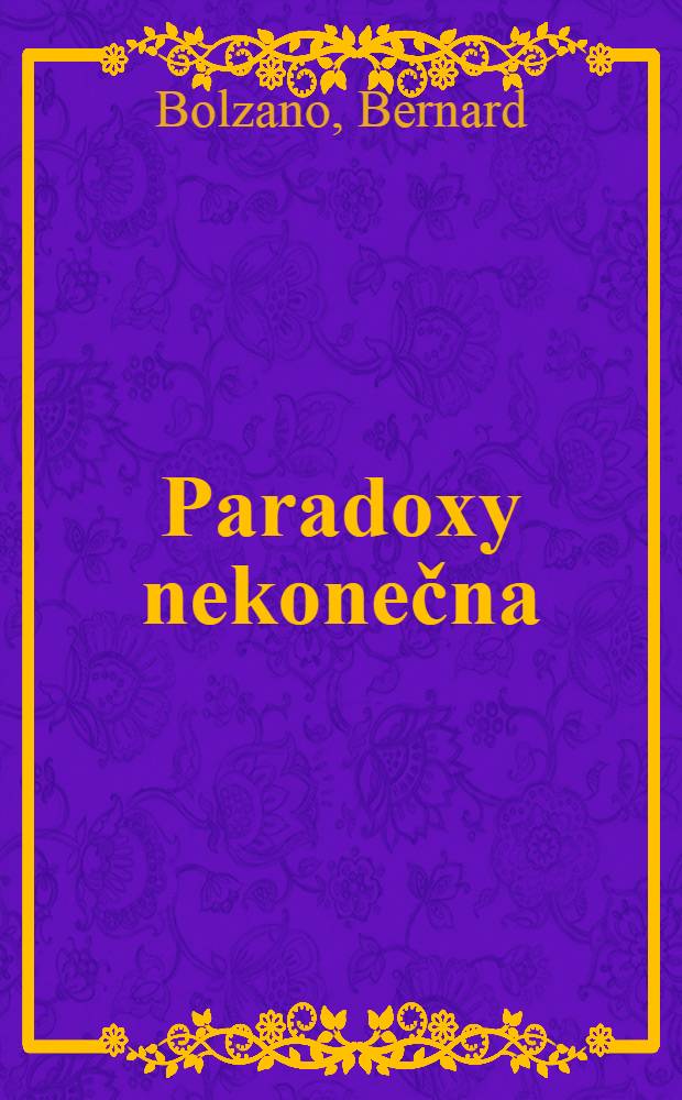 Paradoxy nekonečna