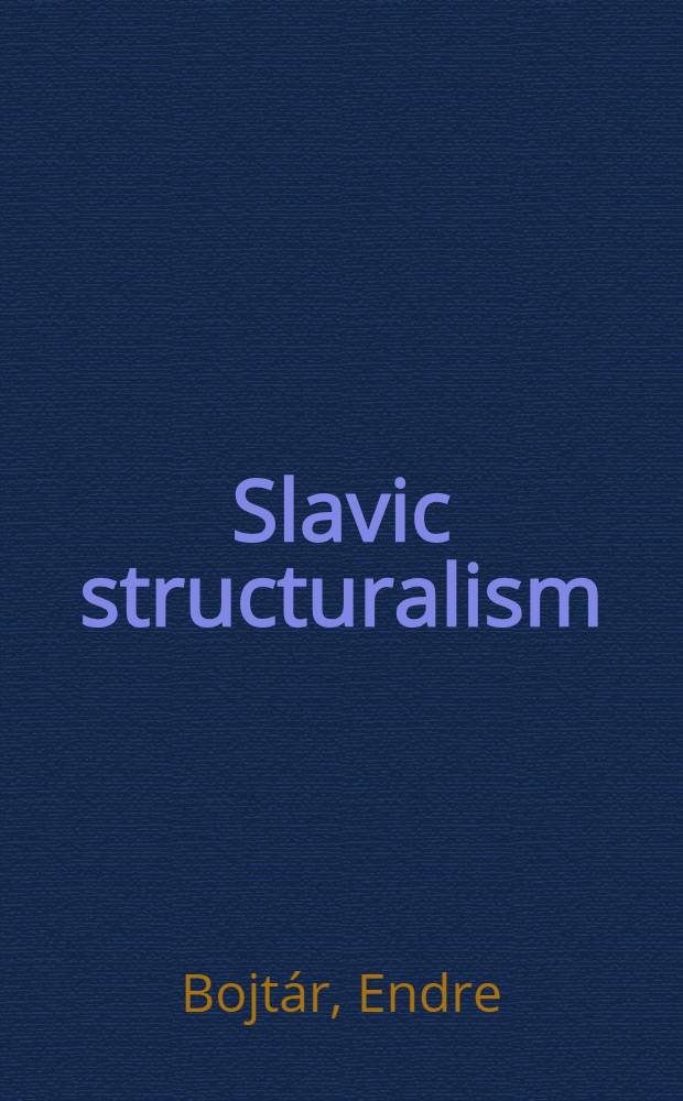 Slavic structuralism