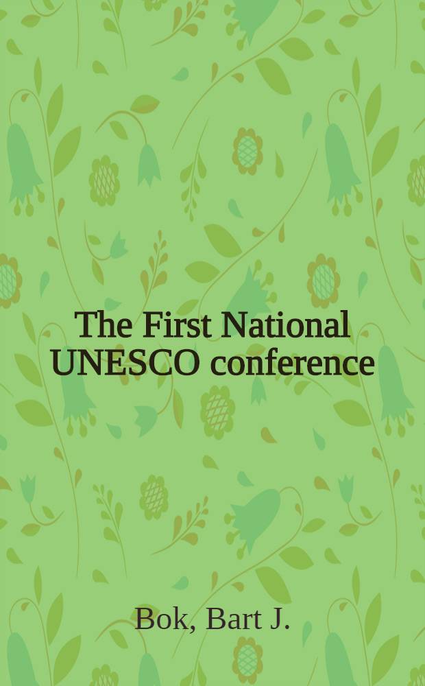 The First National UNESCO conference