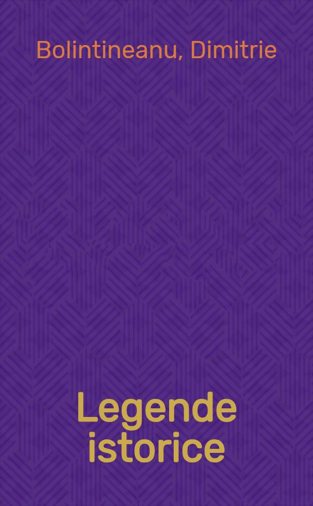 Legende istorice