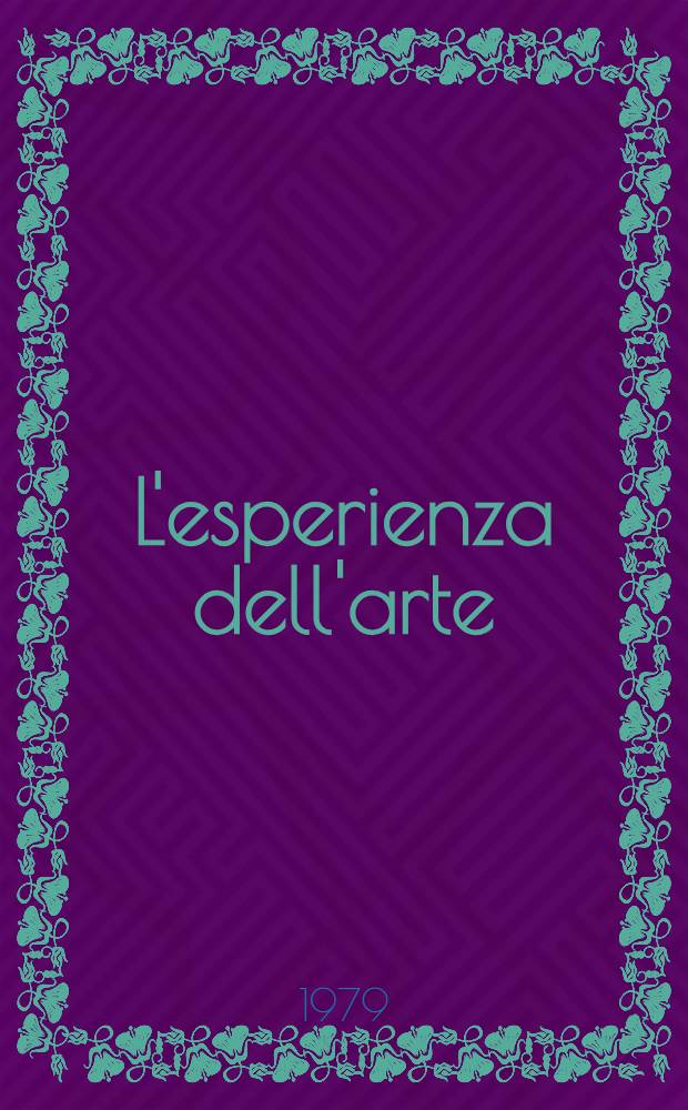 L'esperienza dell'arte