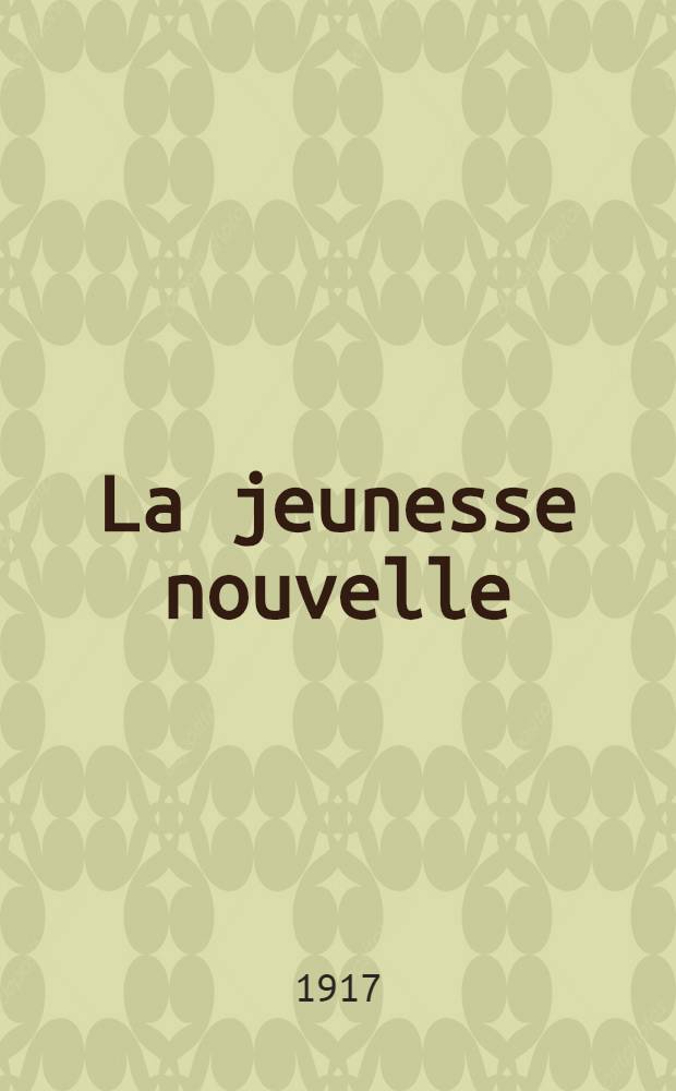La jeunesse nouvelle