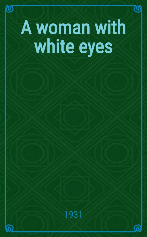 A woman with white eyes