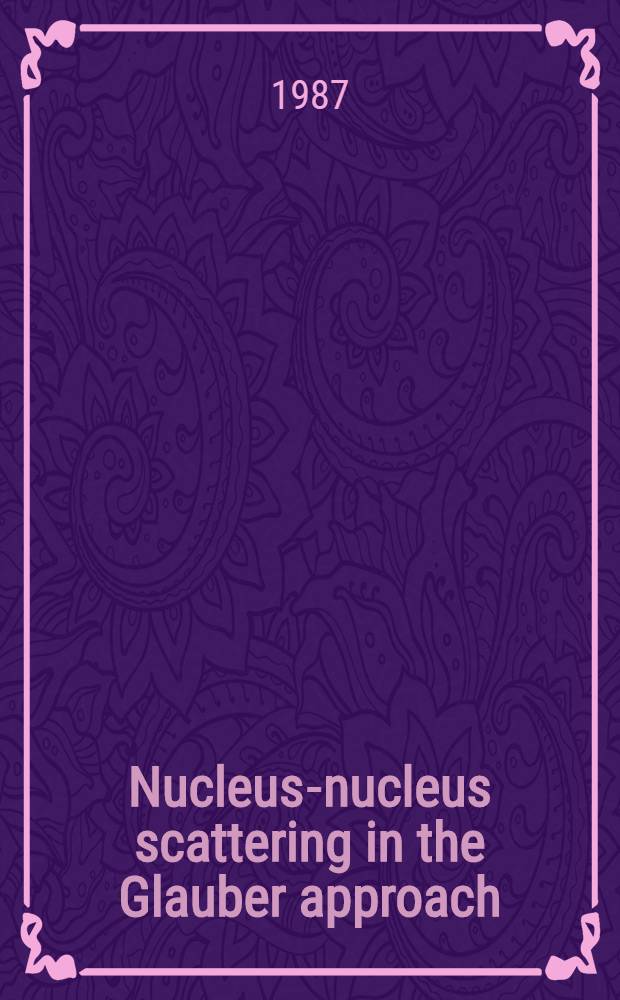 Nucleus-nucleus scattering in the Glauber approach