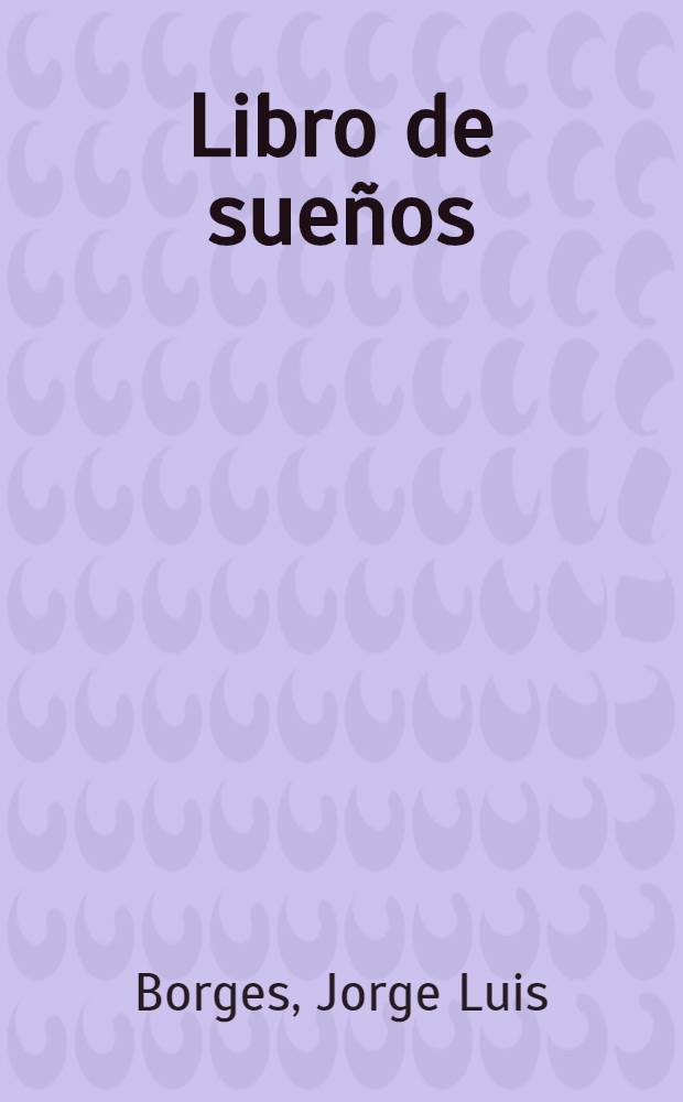 Libro de sueños