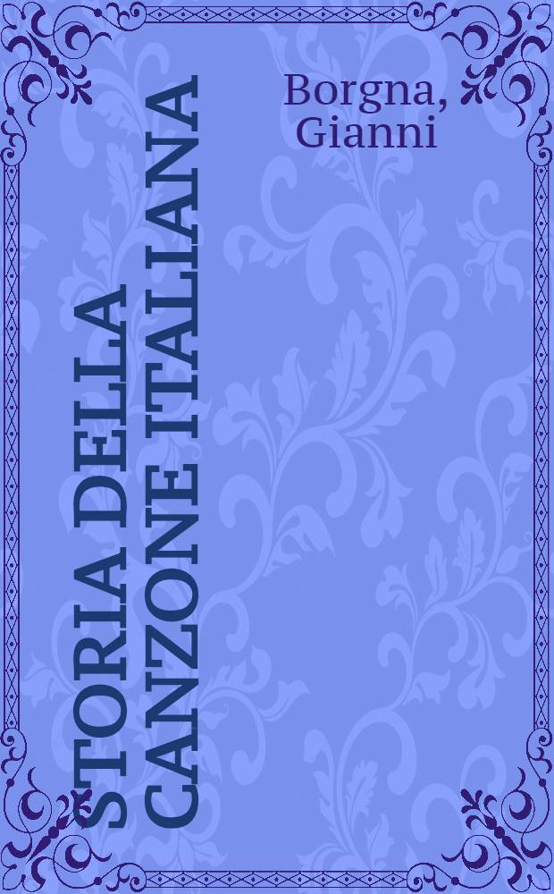 Storia della canzone italiana