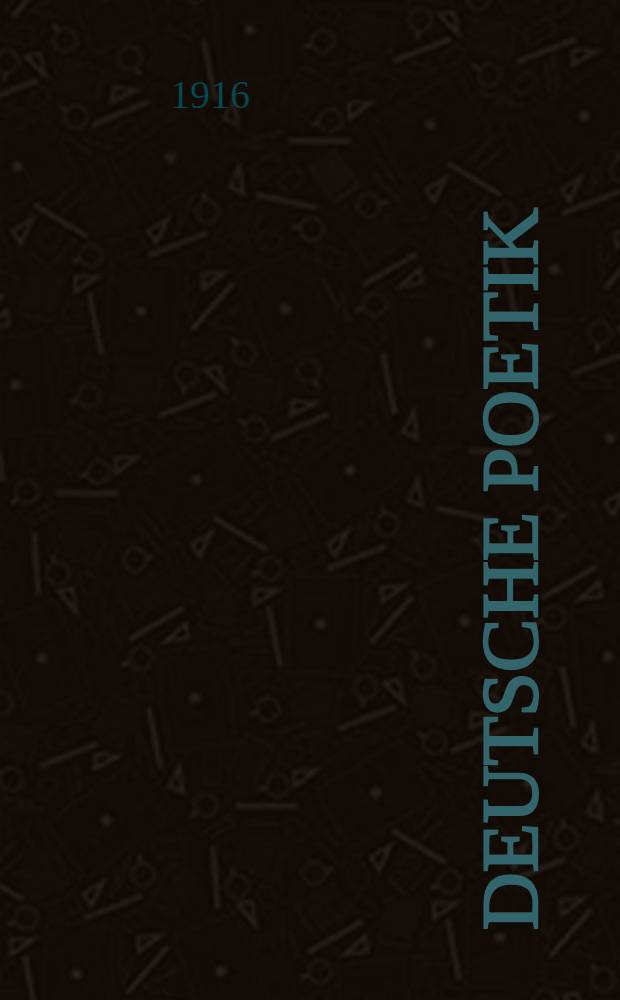 Deutsche Poetik