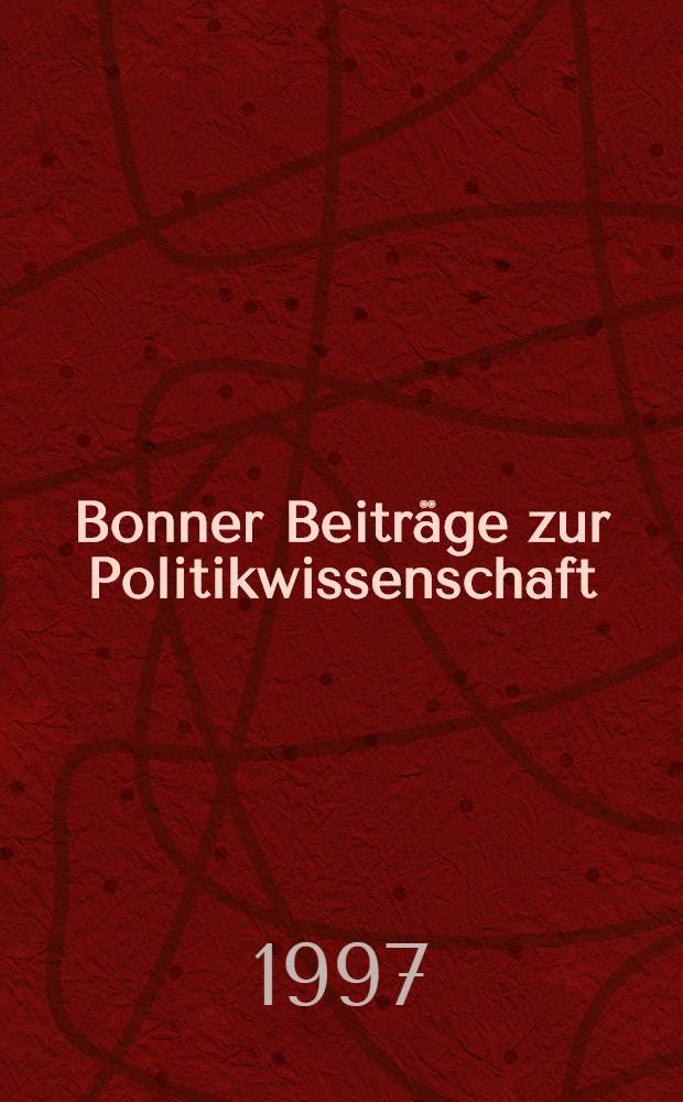 Bonner Beiträge zur Politikwissenschaft