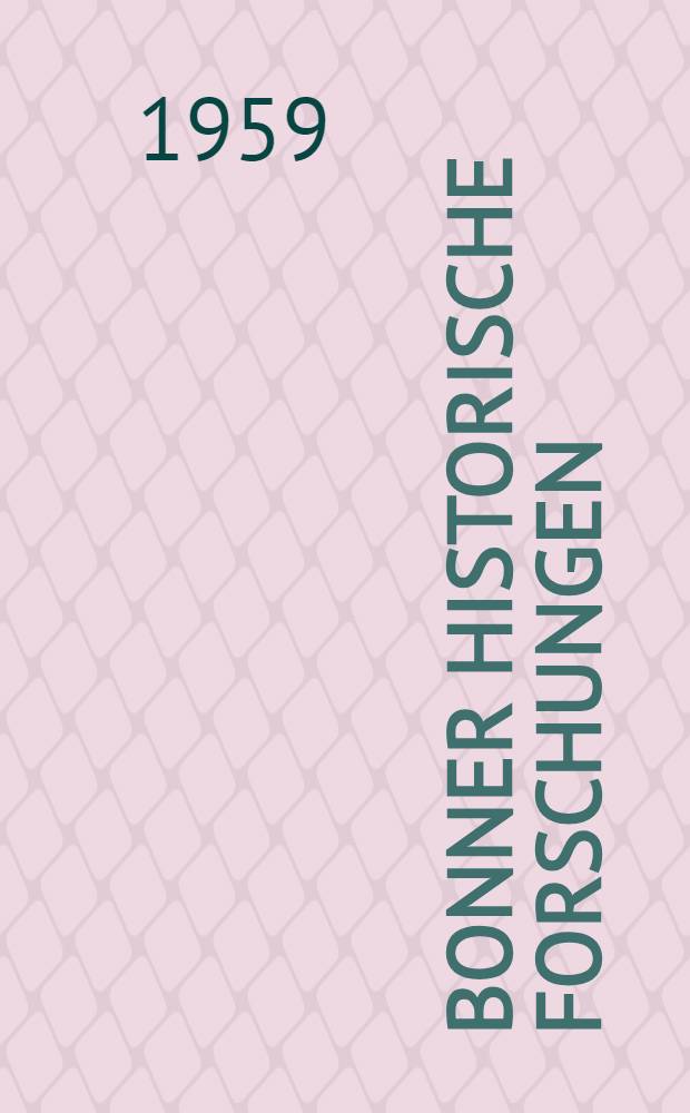 Bonner historische Forschungen