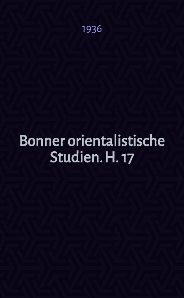 Bonner orientalistische Studien. H. 17 : Das arabische Volksbuch vom König Azzāhir Baibars