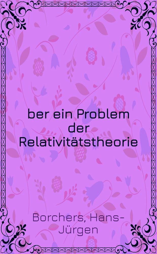 Über ein Problem der Relativitätstheorie : Wann sind Punktabbildungen de Rn linear?