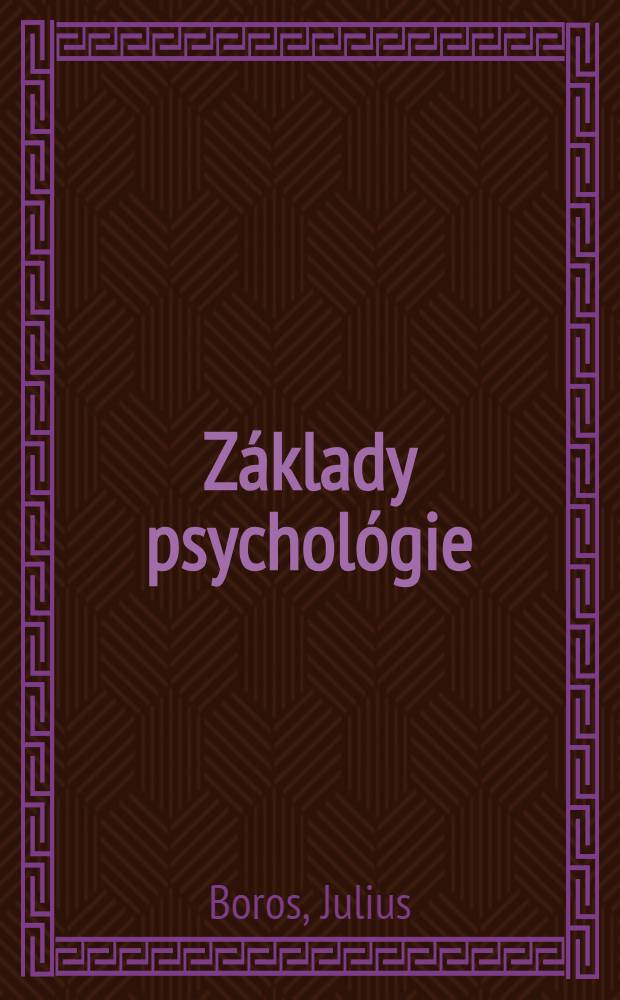 Základy psychológie