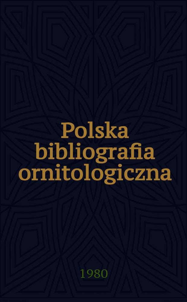 Polska bibliografia ornitologiczna