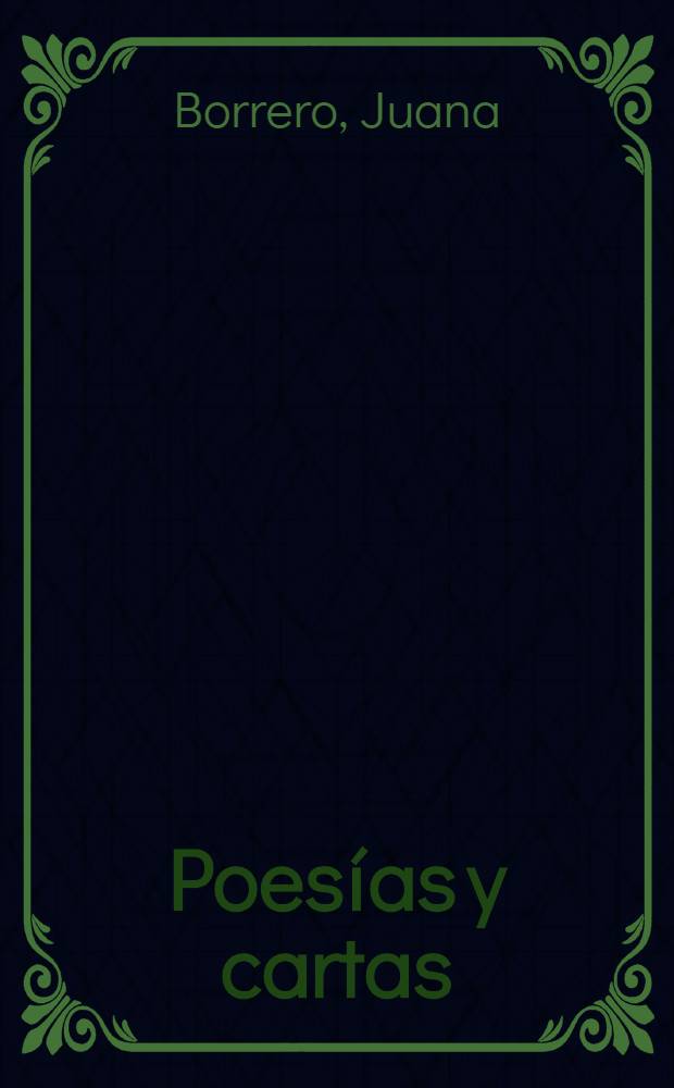 Poesías y cartas