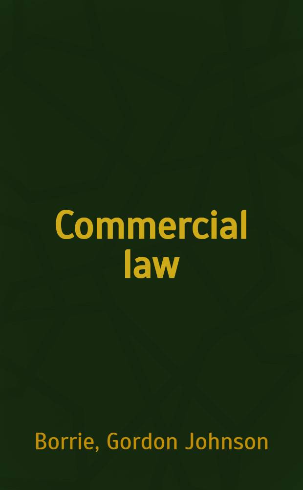 Commercial law
