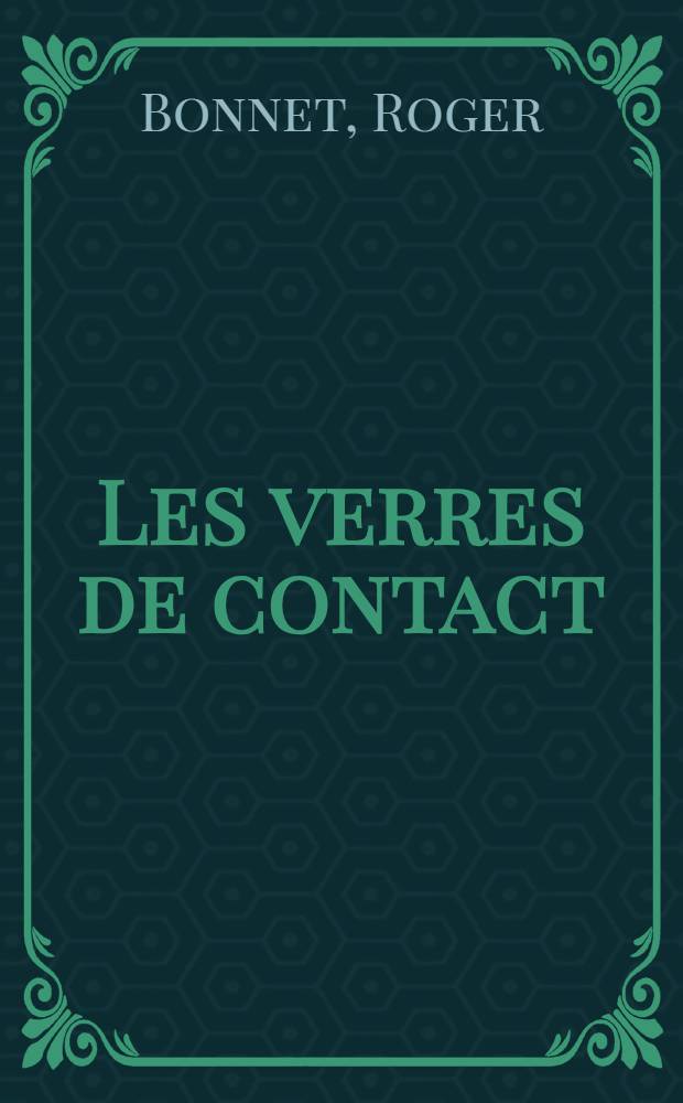 Les verres de contact