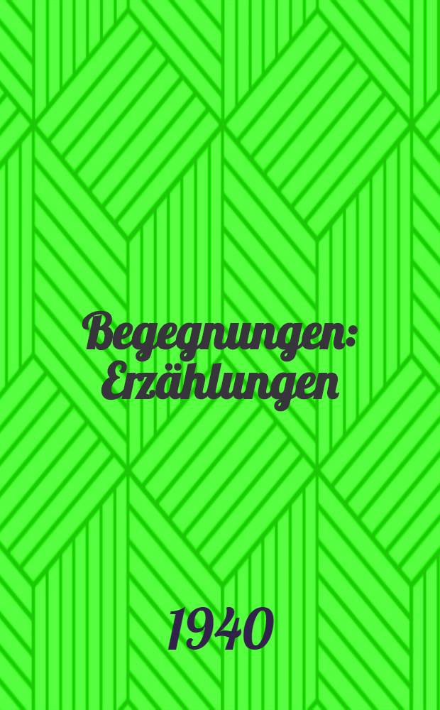 Begegnungen : Erzählungen