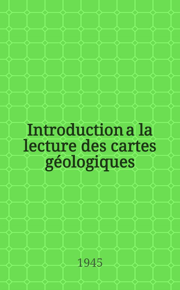 Introduction a la lecture des cartes géologiques