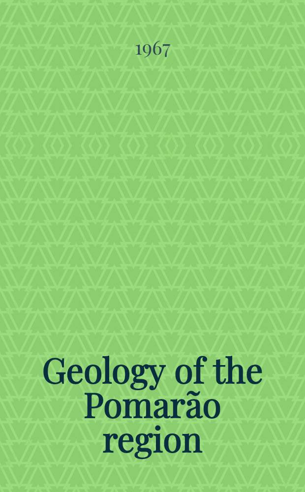 Geology of the Pomarão region (Southern Portugal) : Acad. proefschrift ... aan de Univ. van Amsterdam ... te verdedigen ..