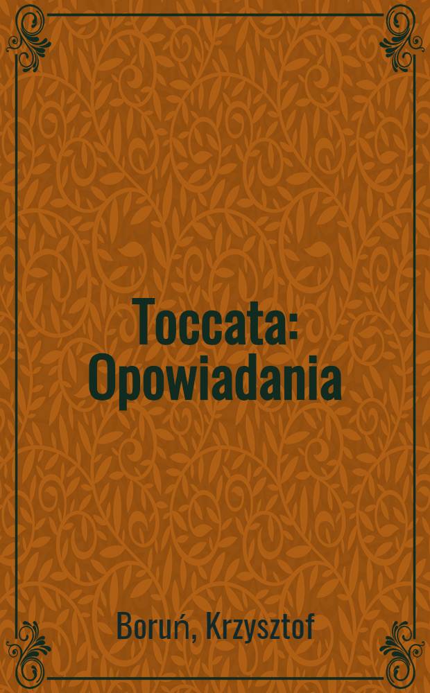 Toccata : Opowiadania