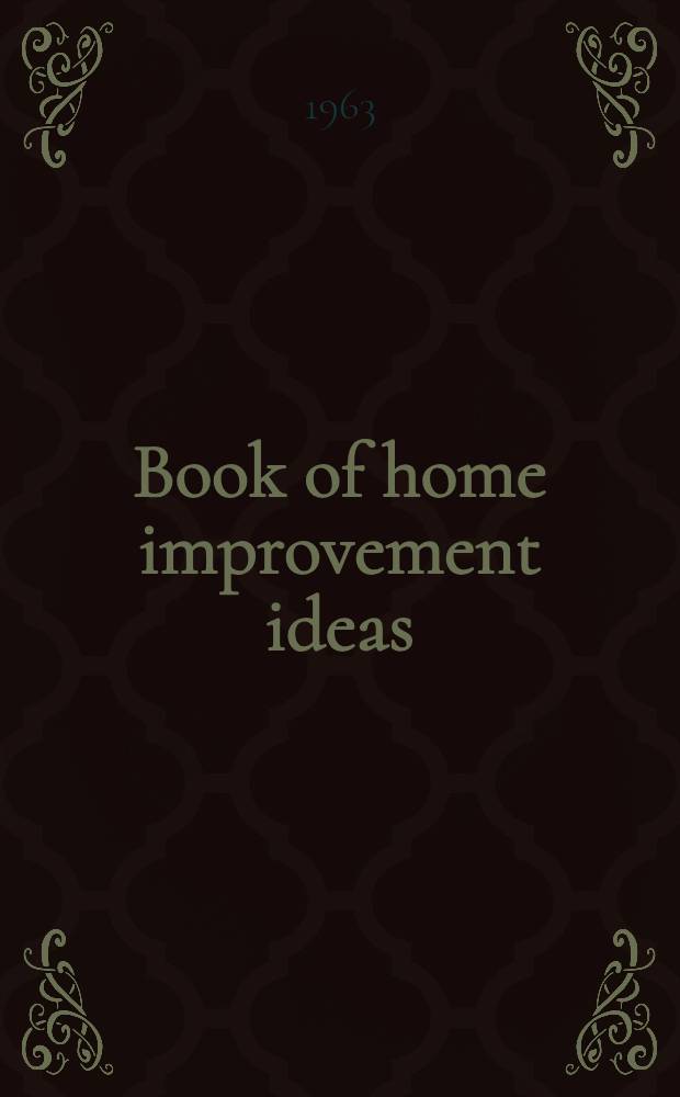 Book of home improvement ideas