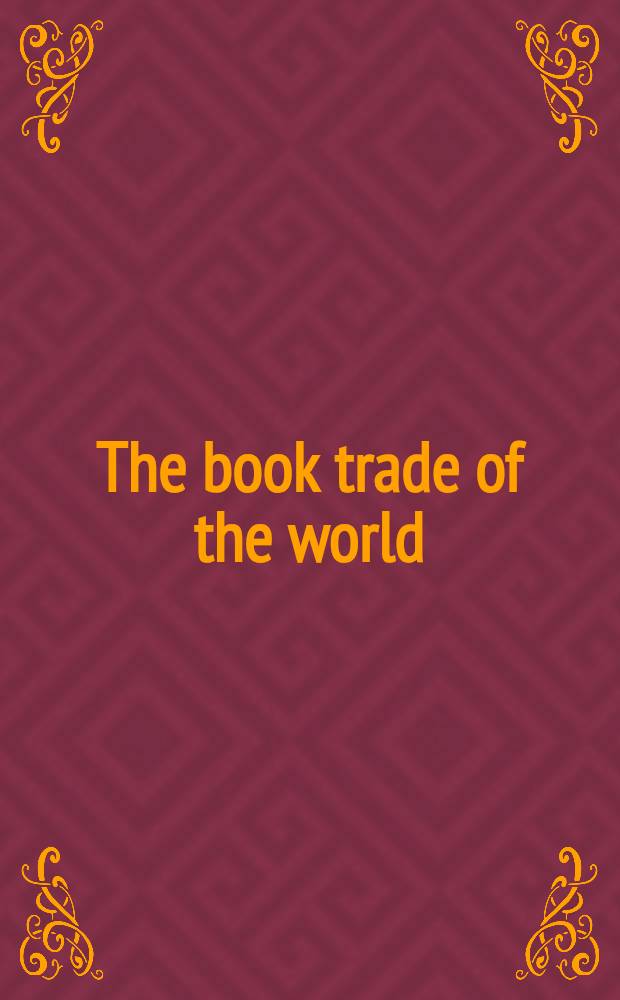 The book trade of the world