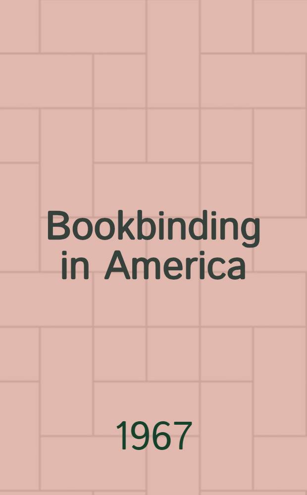 Bookbinding in America