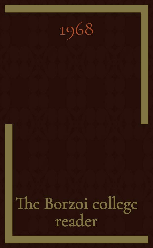 The Borzoi college reader