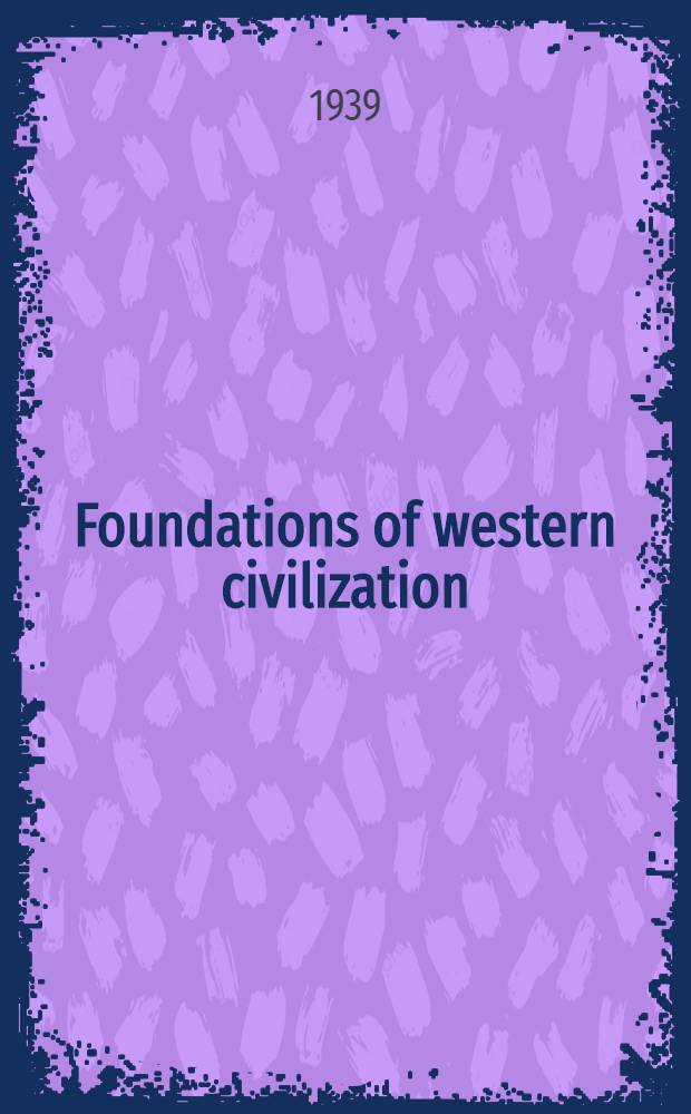 Foundations of western civilization