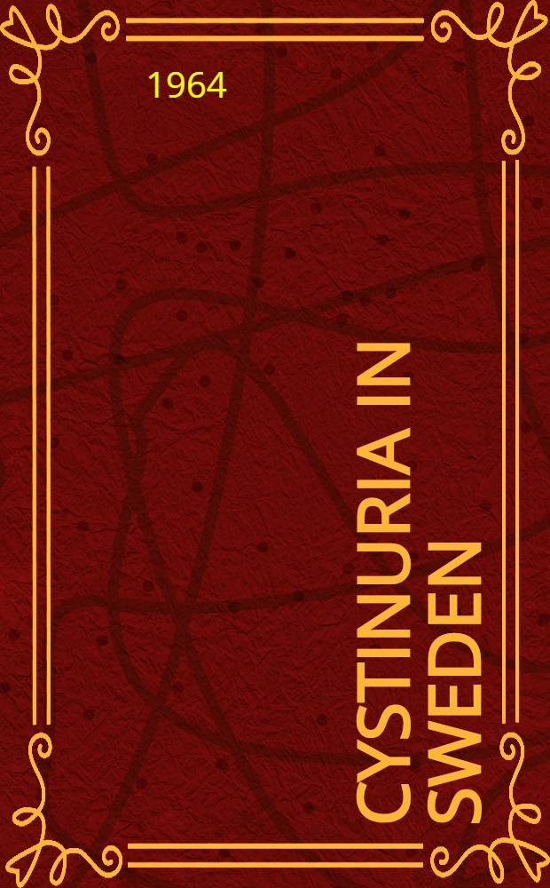 Cystinuria in Sweden
