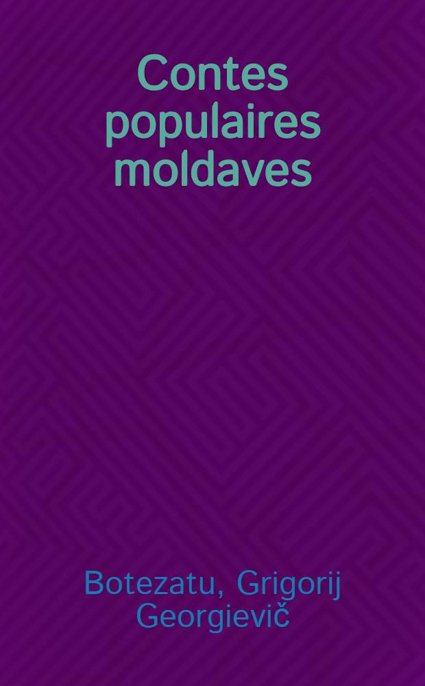 Contes populaires moldaves