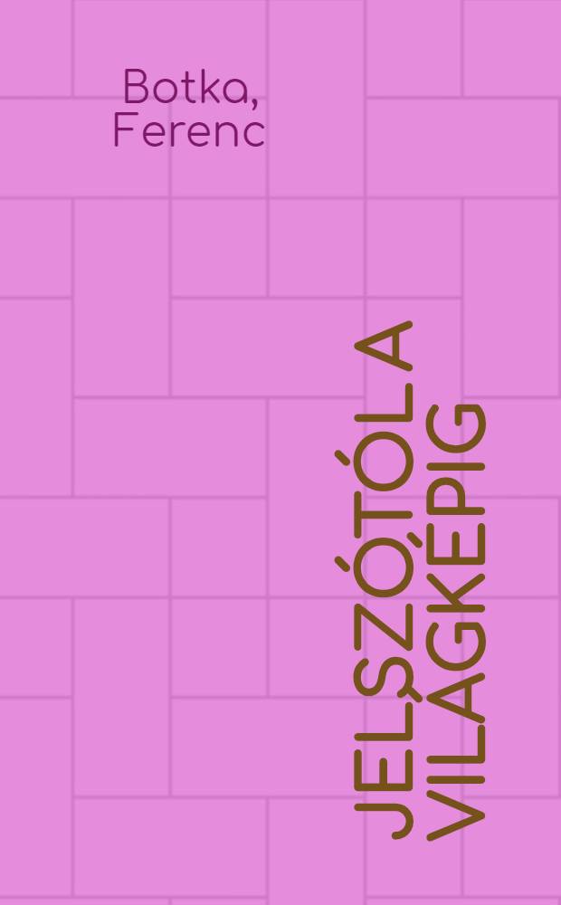 Jelszótól a világképig : Tanulmányok és cikkek a magy. szocial. irodalom történetéből (1919-1945)