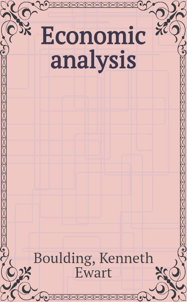 Economic analysis