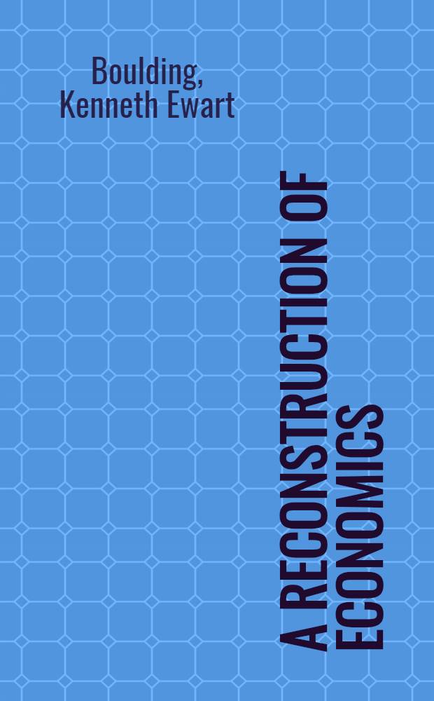 A reconstruction of economics