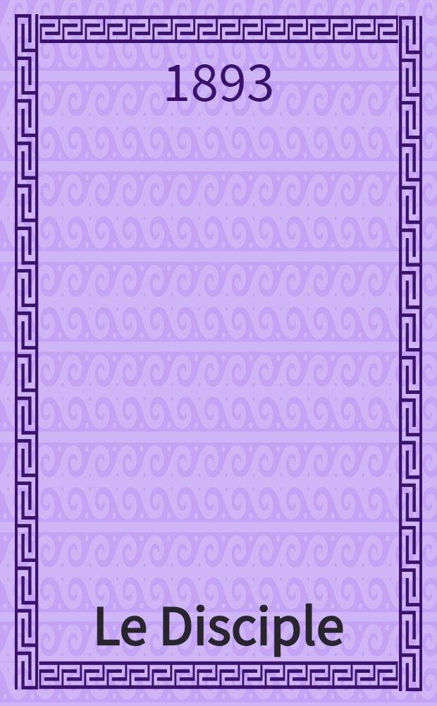 Le Disciple