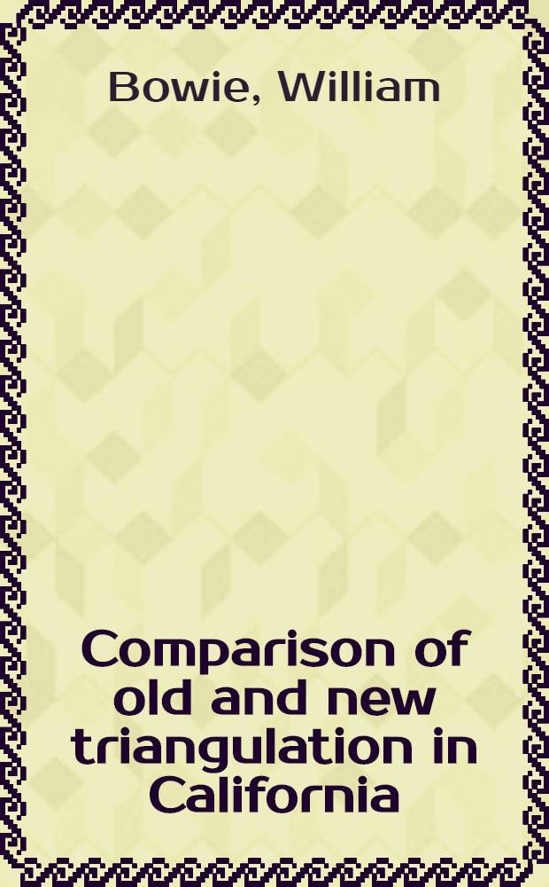 Comparison of old and new triangulation in California