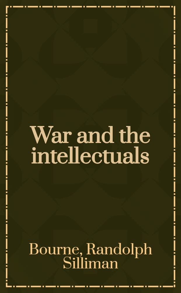 War and the intellectuals