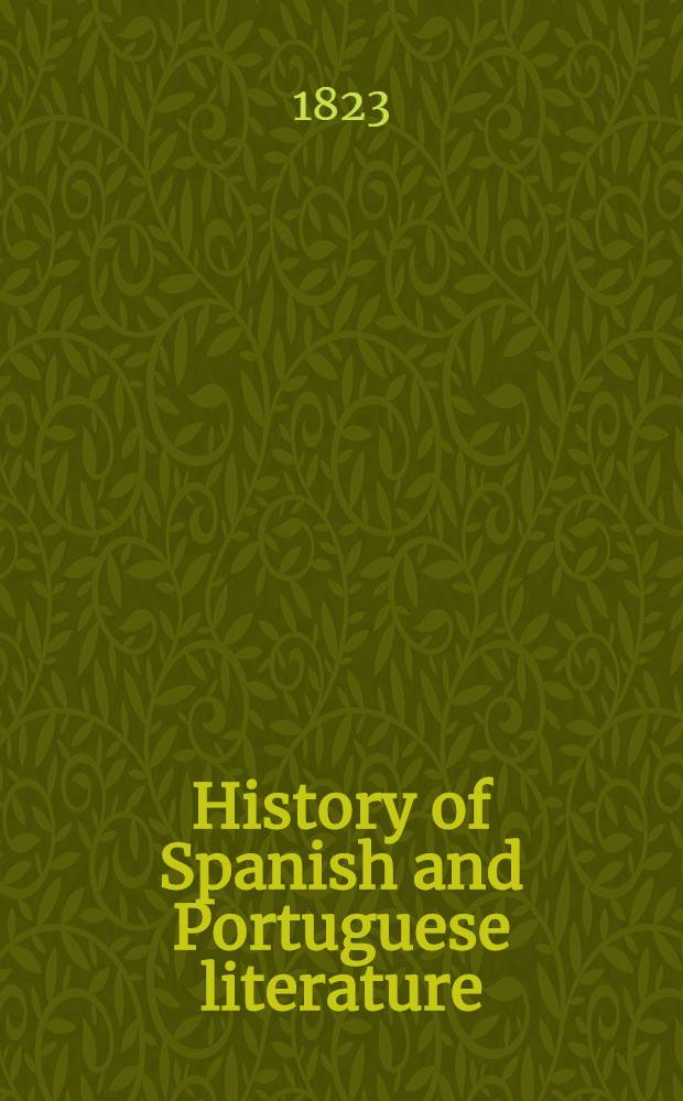 History of Spanish and Portuguese literature