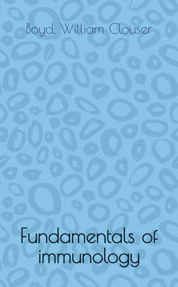 Fundamentals of immunology