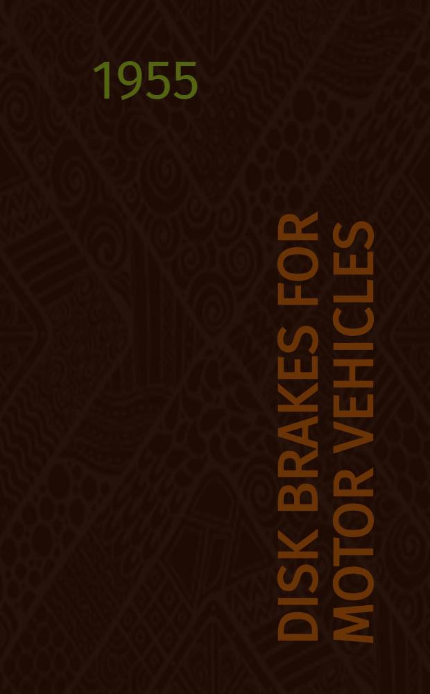 Disk brakes for motor vehicles