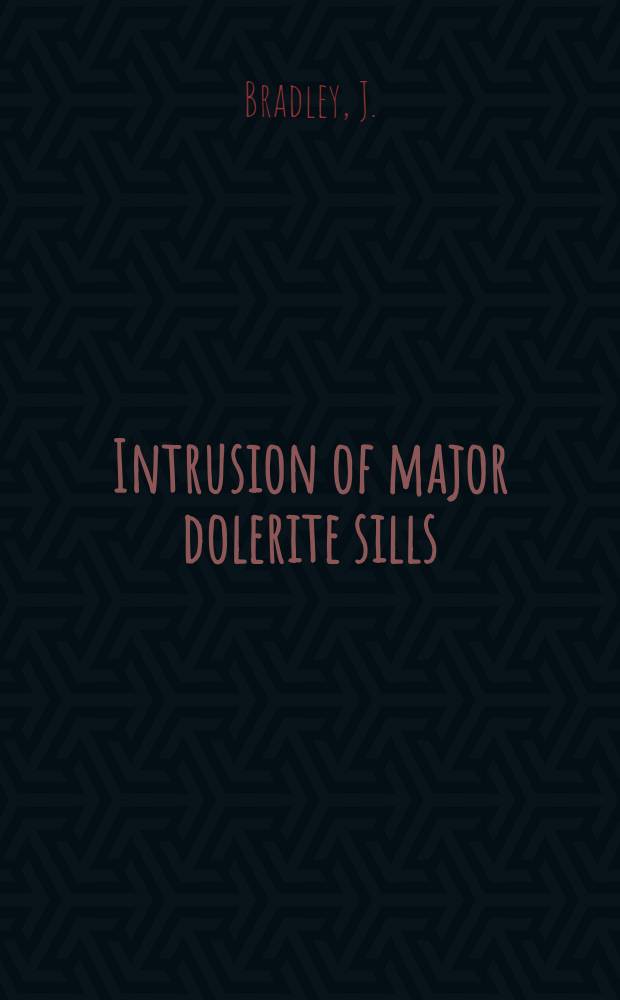 Intrusion of major dolerite sills