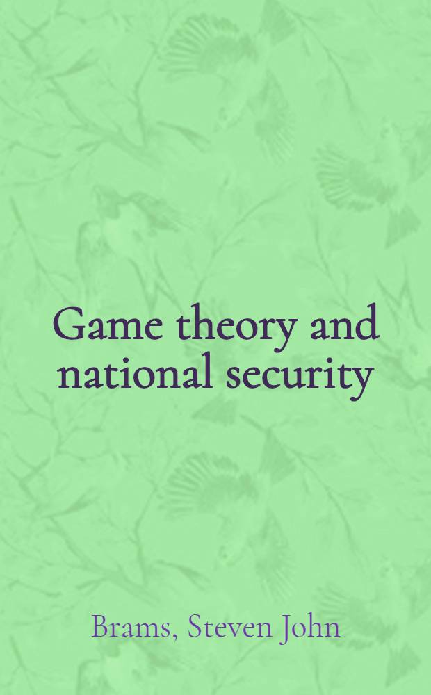Game theory and national security